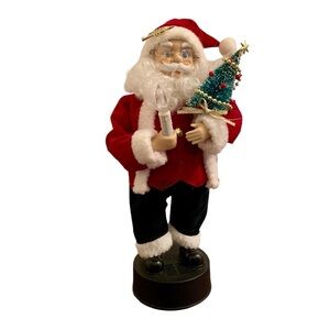 Holiday Time Animated Santa Claus 16” Illuminated Lights Music Christmas Boxed
